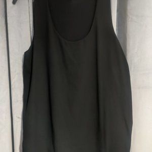 Ann Taylor Mix Media Blouse (Black)